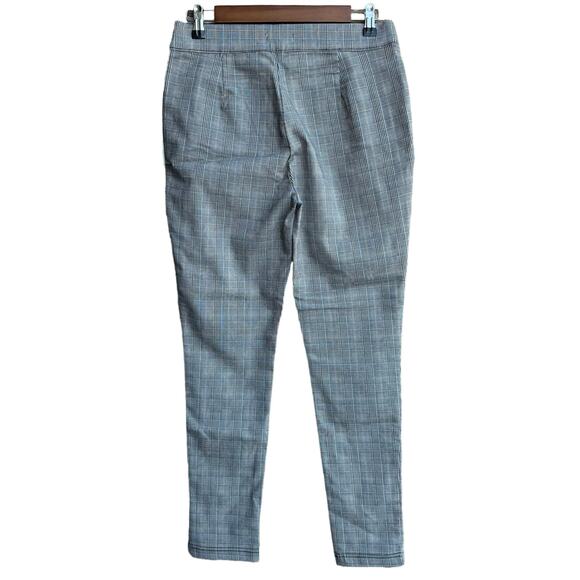 New Calvin Klein Women Gray Plaid Stretch Flat Front Mid Rise Suit Pants 8 - Picture 3 of 7